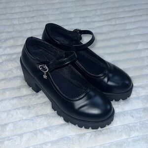 Black Mary Jane Platform Shoes